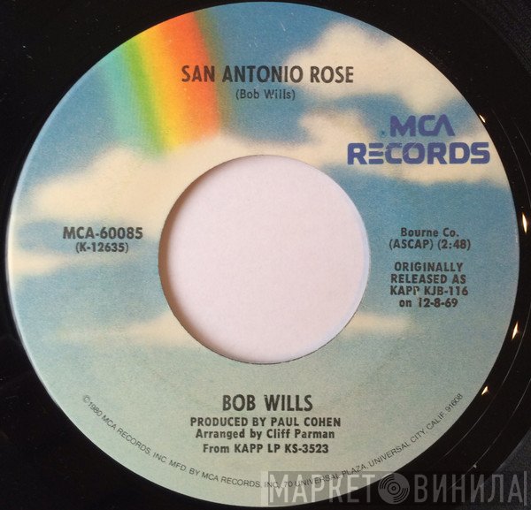 Bob Wills - San Antonio Rose / Across The Alley From The Alamo