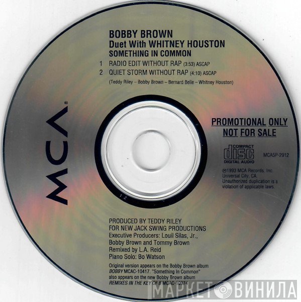 Bobby Brown Duet With Whitney Houston  - Something In Common