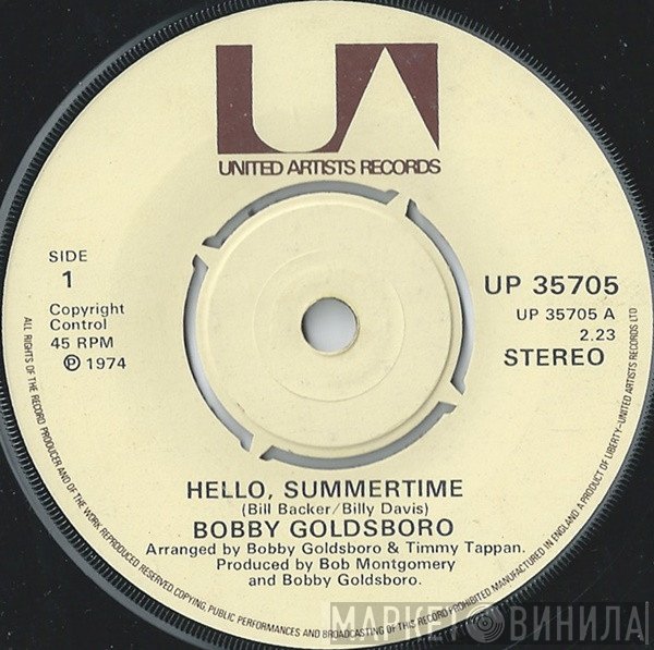 Bobby Goldsboro - Hello, Summertime