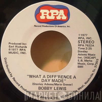 Bobby Lewis  - What A Diff'rence A Day Makes