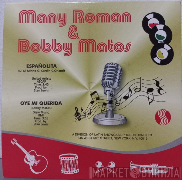 Bobby Matos, Manny Roman - Oye Mi Querida / Españolita
