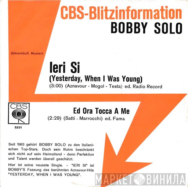 Bobby Solo  - Ieri Si