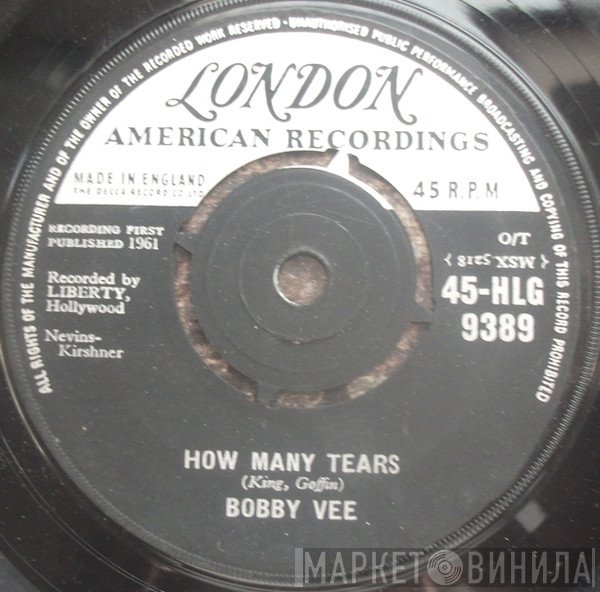 Bobby Vee - How Many Tears / Baby Face