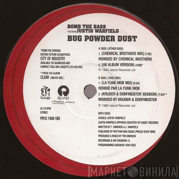 Bomb The Bass Featuring Justin Warfield  - Bug Powder Dust