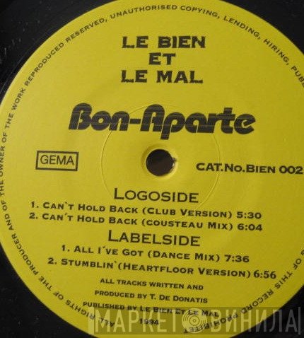 Bon-Aparte - Can't Hold Back