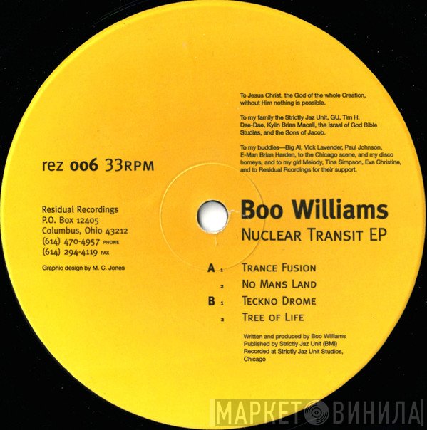 Boo Williams - Nuclear Transit EP