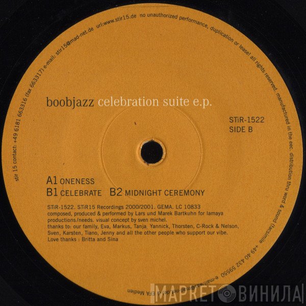 Boobjazz - Celebration Suite E.P.