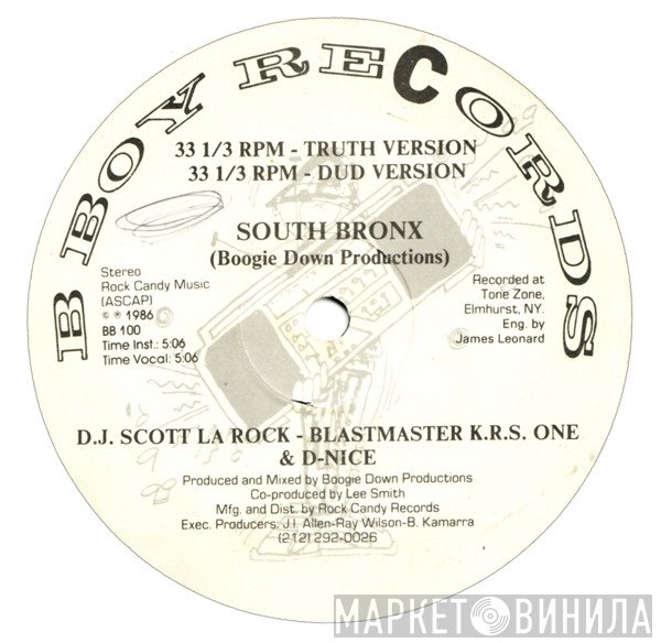 Boogie Down Productions - South Bronx / The "P" Is Free