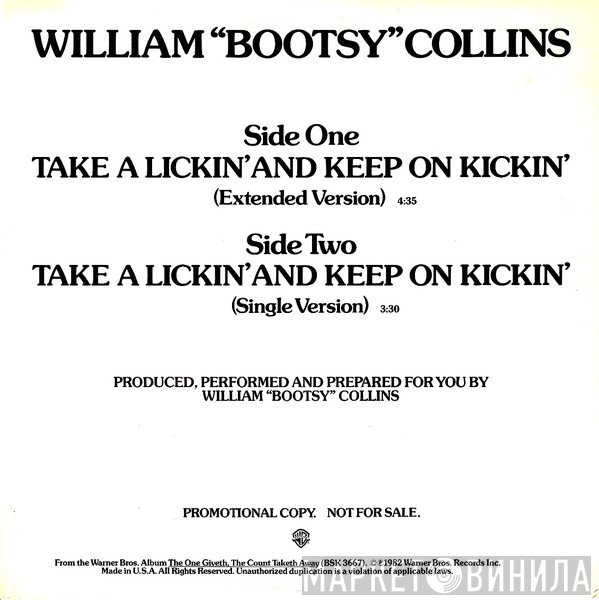 Bootsy Collins - Take A Lickin' And Keep On Kickin'