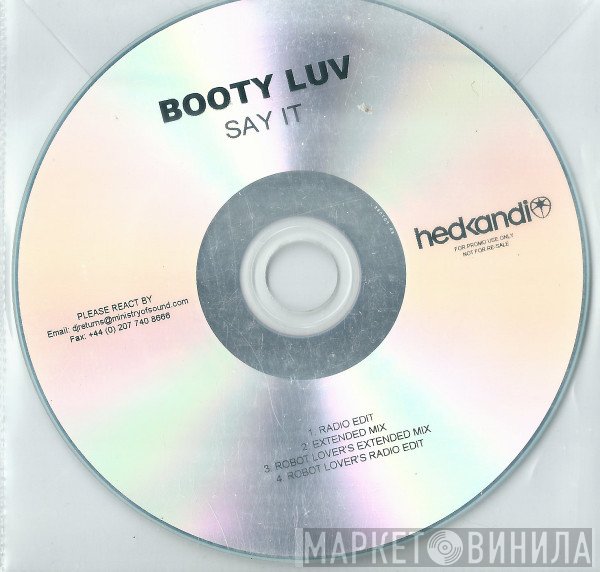 Booty Luv - Say It