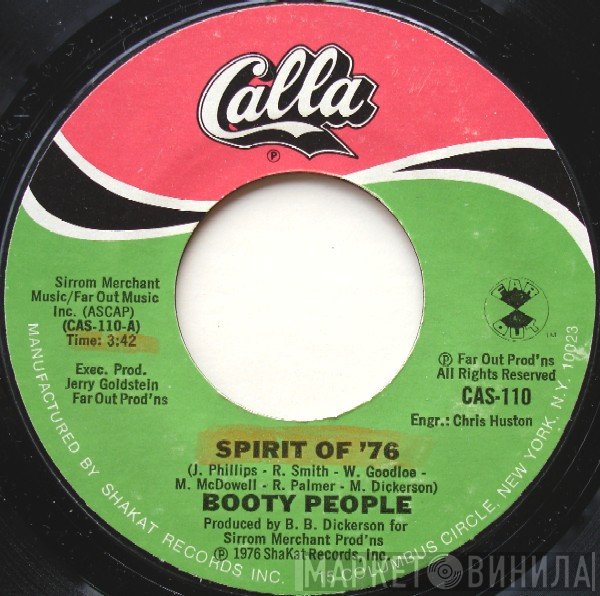 Booty People - Spirit Of '76 / Anyway I'm Busted