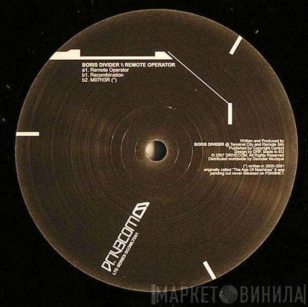Boris Divider  - Remote Operator