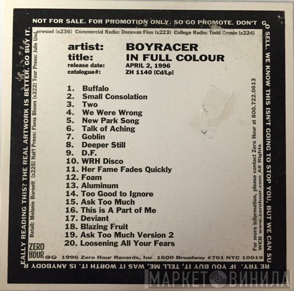 Boyracer  - In Full Colour