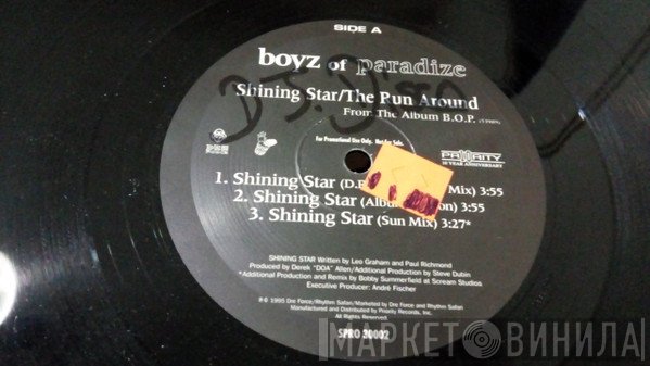 Boyz Of Paradize - Shining Star / The Run Around