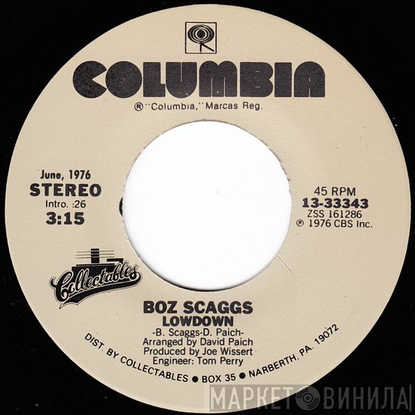 Boz Scaggs  - Lowdown / Lido Shuffle