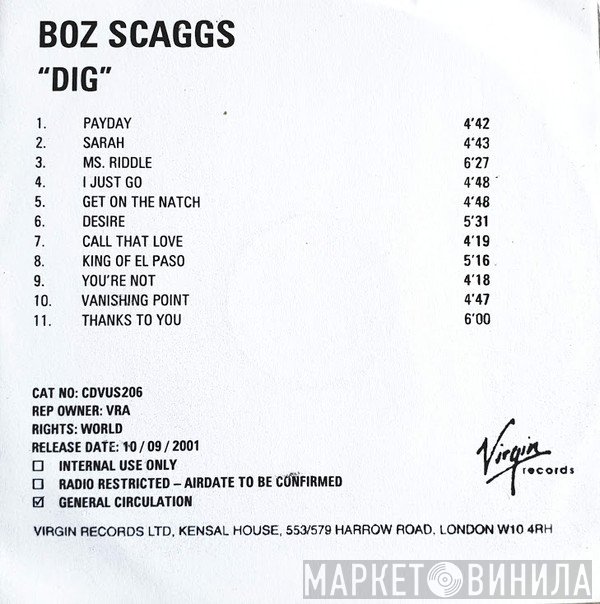 Boz Scaggs  - Dig