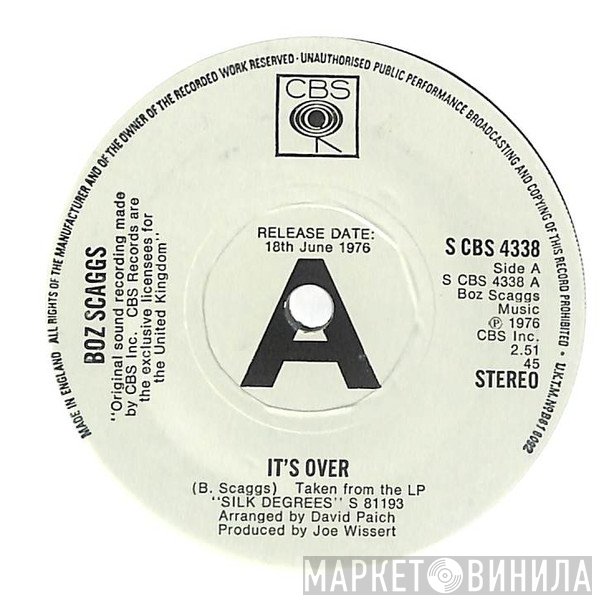 Boz Scaggs - It's Over