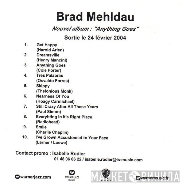 Brad Mehldau - Anything Goes