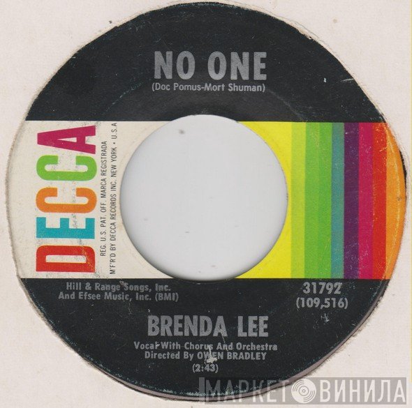 Brenda Lee  - No One / Too Many Rivers