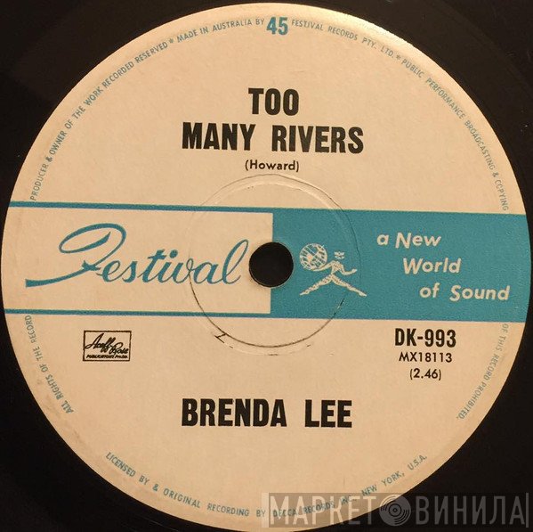 Brenda Lee  - No One / Too Many Rivers
