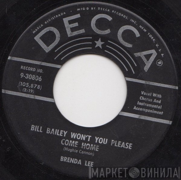Brenda Lee - Bill Bailey Won't You Please Come Home