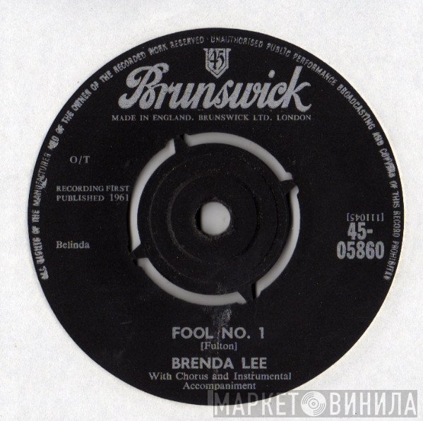 Brenda Lee - Fool No.1 / Anybody But Me