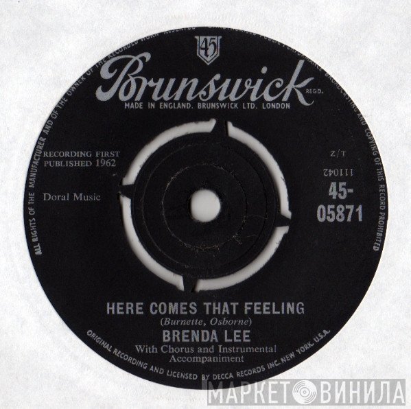 Brenda Lee - Here Comes That Feeling