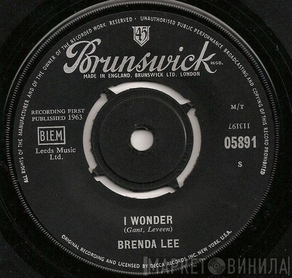 Brenda Lee - I Wonder
