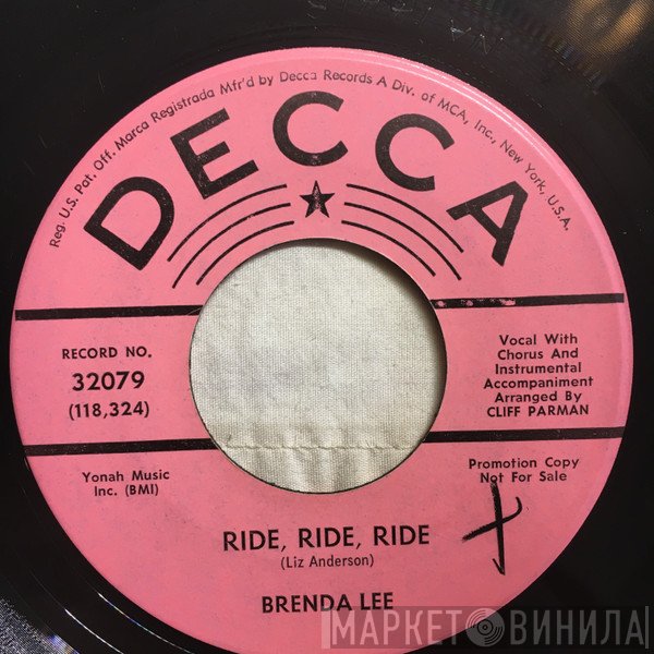 Brenda Lee  - Ride, Ride, Ride