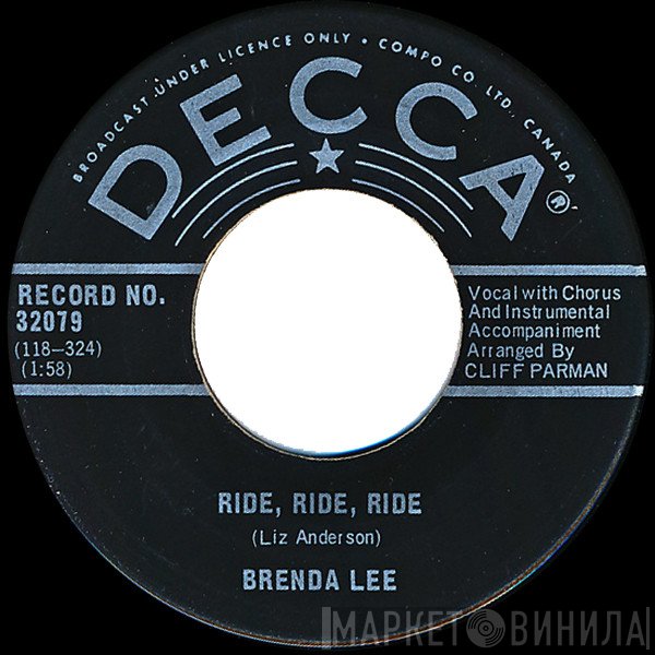 Brenda Lee  - Ride, Ride, Ride