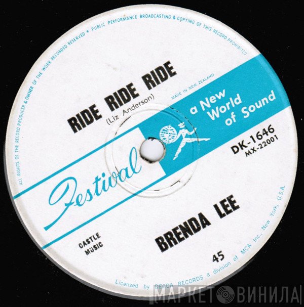 Brenda Lee  - Ride, Ride, Ride