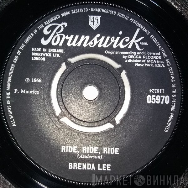 Brenda Lee  - Ride, Ride, Ride