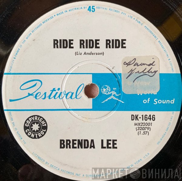 Brenda Lee  - Ride, Ride, Ride
