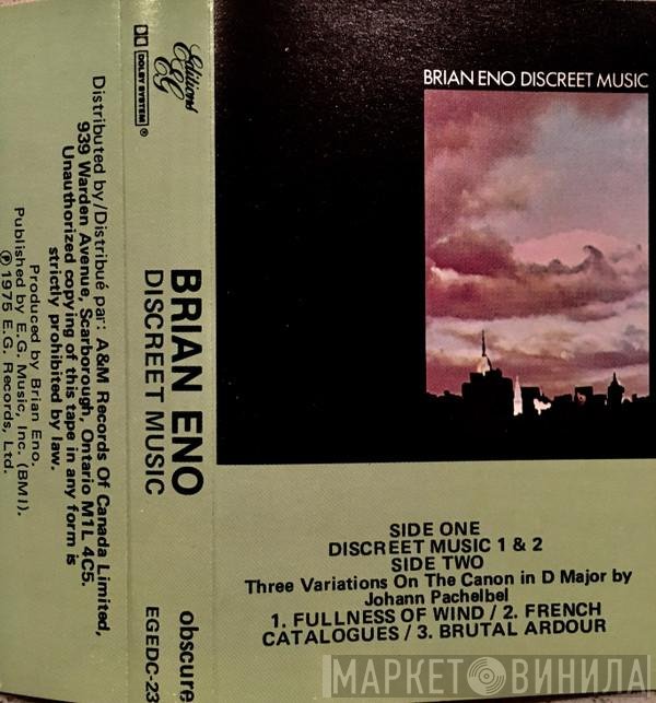 Brian Eno  - Discreet Music