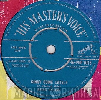 Brian Hyland - Ginny Come Lately