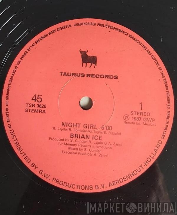Brian Ice  - Night  Girl