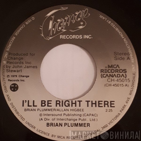 Brian Plummer - I'll Be Right There