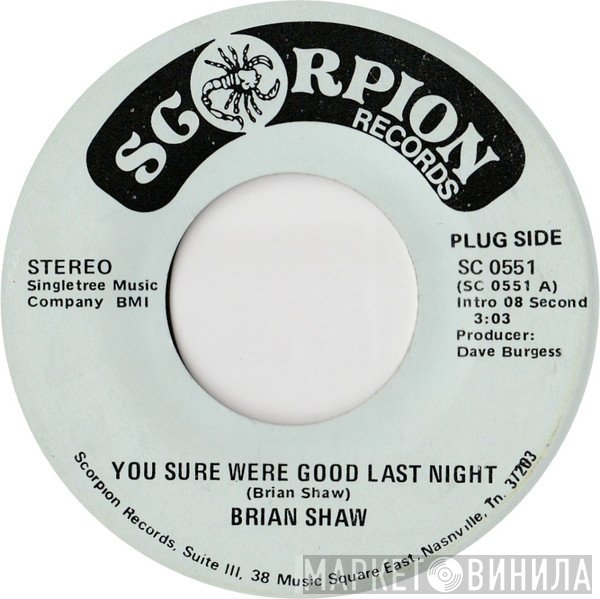 Brian Shaw  - You Sure Were Good Last Night