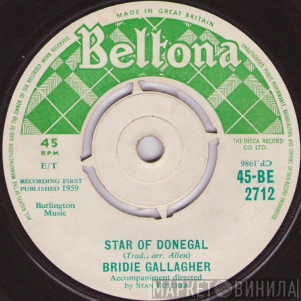 Bridie Gallagher - Star Of Donegal