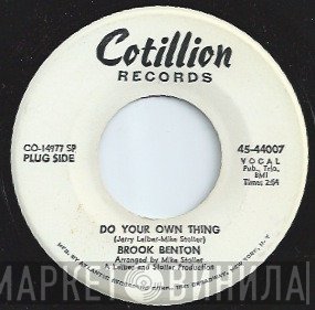 Brook Benton - Do Your Own Thing / I Just Don't Know What To Do With Myself