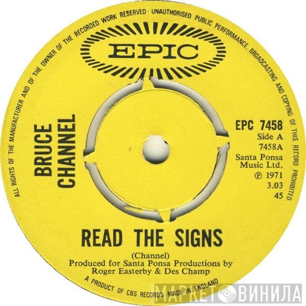 Bruce Channel  - Read The Signs