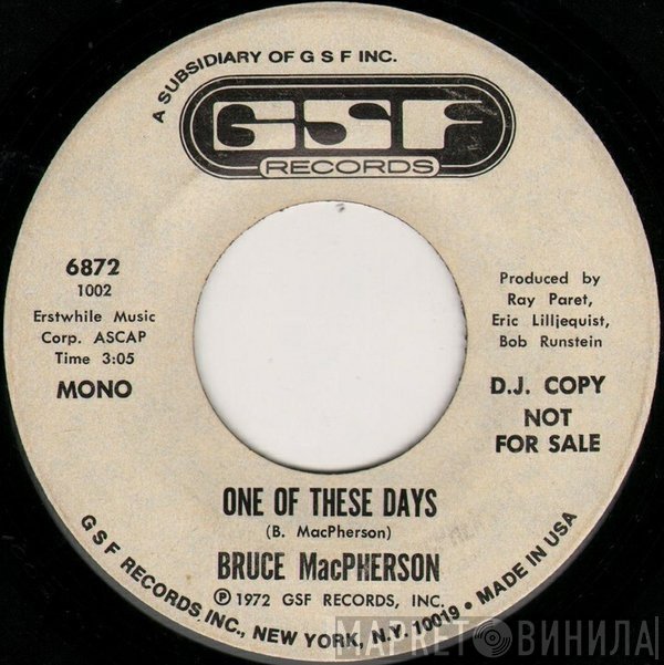 Bruce MacPherson - One Of These Days