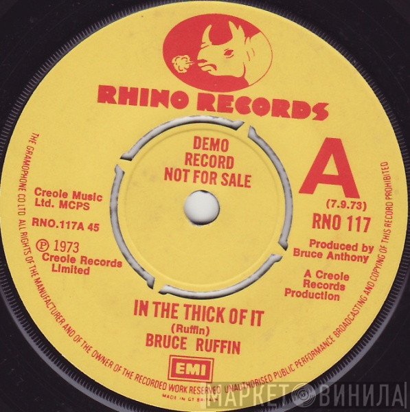 Bruce Ruffin  - In The Thick Of It / Walk In My Footsteps