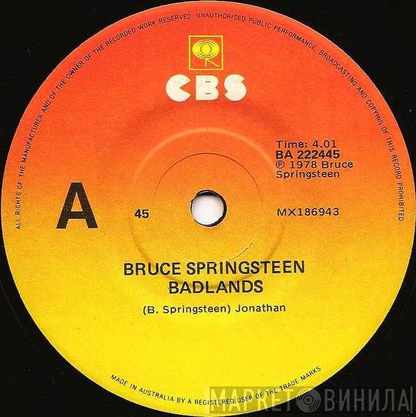 Bruce Springsteen  - Badlands