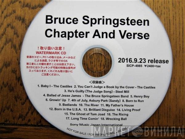 Bruce Springsteen  - Chapter And Verse