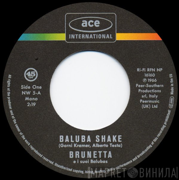 Brunetta, Rita Pavone - Baluba Shake / Il Geghege