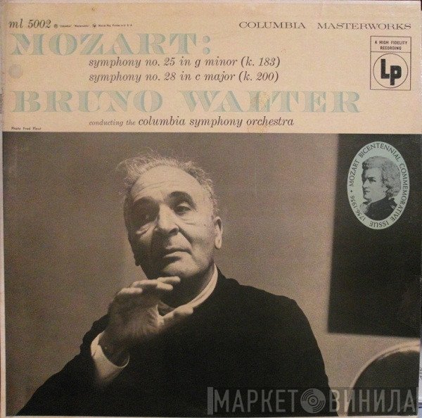 Bruno Walter Conducts Columbia Symphony Orchestra / Wolfgang Amadeus Mozart  - Symphonies 25 & 28