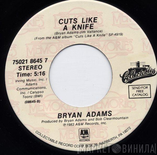 Bryan Adams - Cuts Like A Knife / Straight From The Heart