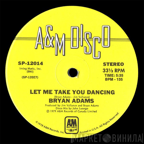 Bryan Adams - Let Me Take You Dancing