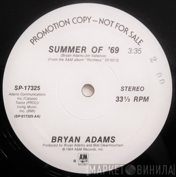 Bryan Adams - Summer Of '69